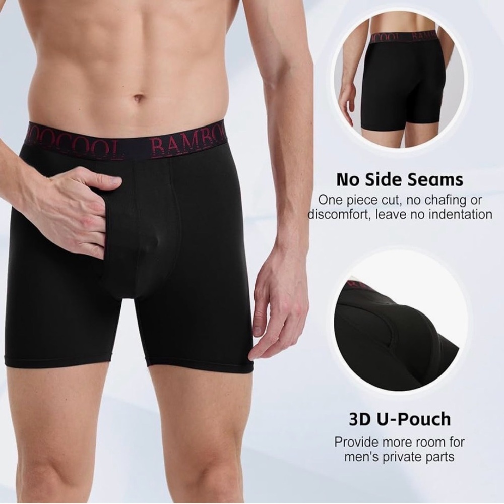 BAMBOO Men's Boxer Briefs - Picture 3 of 7